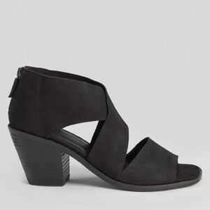 Eileen Fisher Ann Tumbled Nubuck Leather Sandal Size 9.5 New
